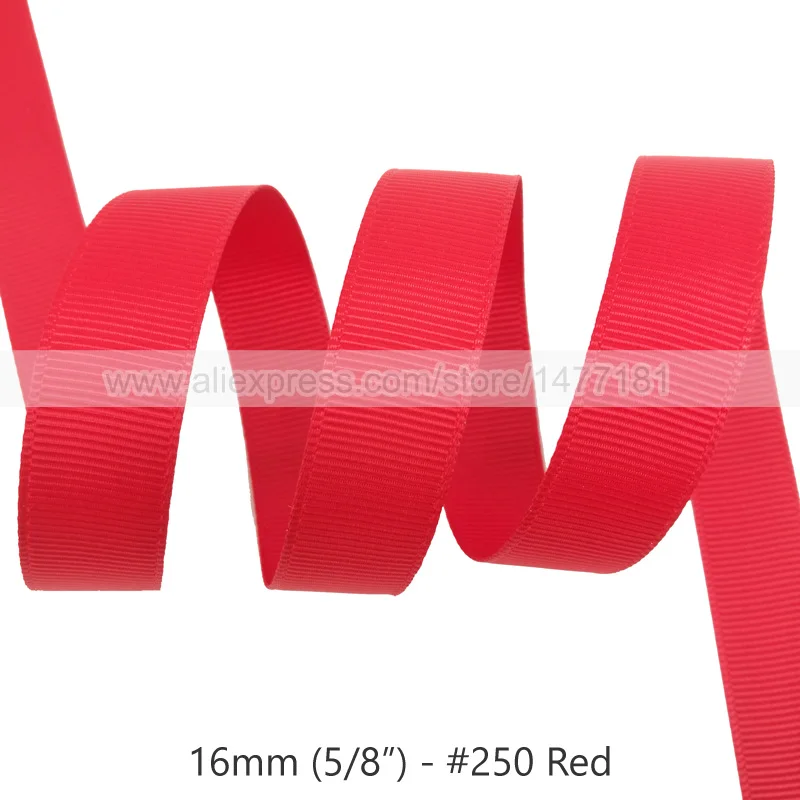 250 Red 20 ярдов) 16 мм корсажная лента высокого качества 5/" 1,6 см белая черная розовая красная синяя Фиолетовая лента корсажная лента для рукоделия - Цвет: 250 Red