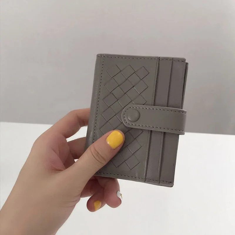 100% гарантированный кошелек из овечьей кожи держатель для карт ручная работа