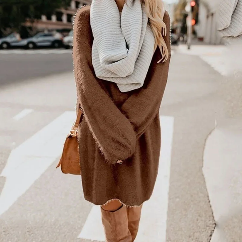 New autumn and winter sweaters pregnant dress female long-sleeved thick knit girl tight maternity | Мать и ребенок