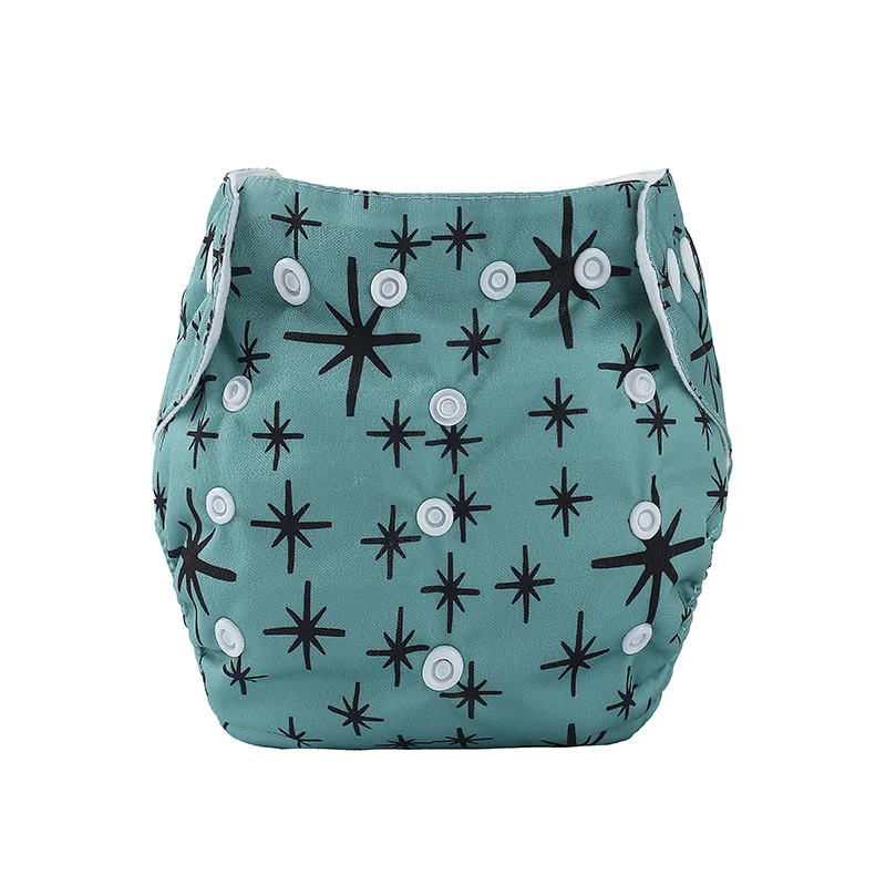 Детские Тканевые моющиеся подгузники многоразовые с принтом водонепроницаемые