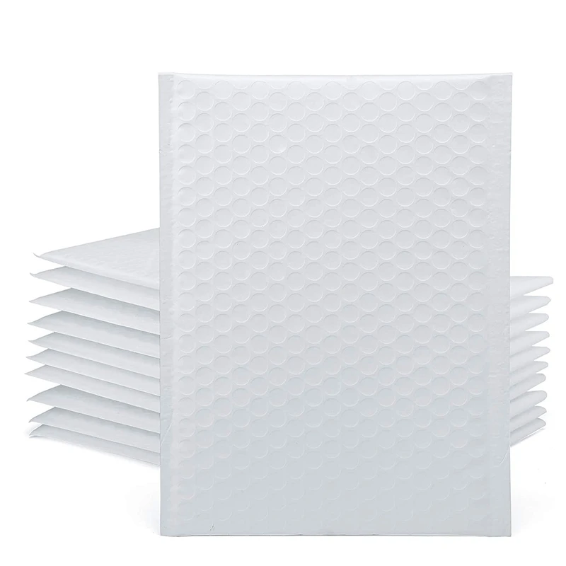 

50 шт. пакет из плёнки для совместной экструзии, водонепроницаемый и пыленепроницаемый пакет, утолщенный упаковочный пакет, пакет (белый)