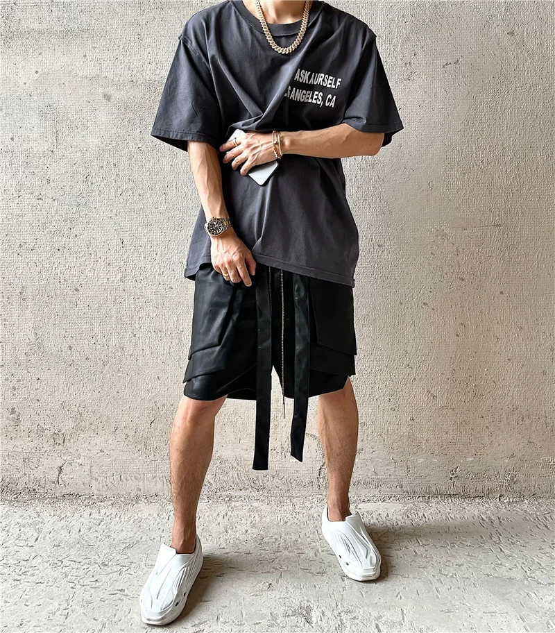 Oversized Askyurself T Shirt Men Women 1:1 High Quality T-shirt Vintage Dog Head Print Nice Washed Tee Tops |