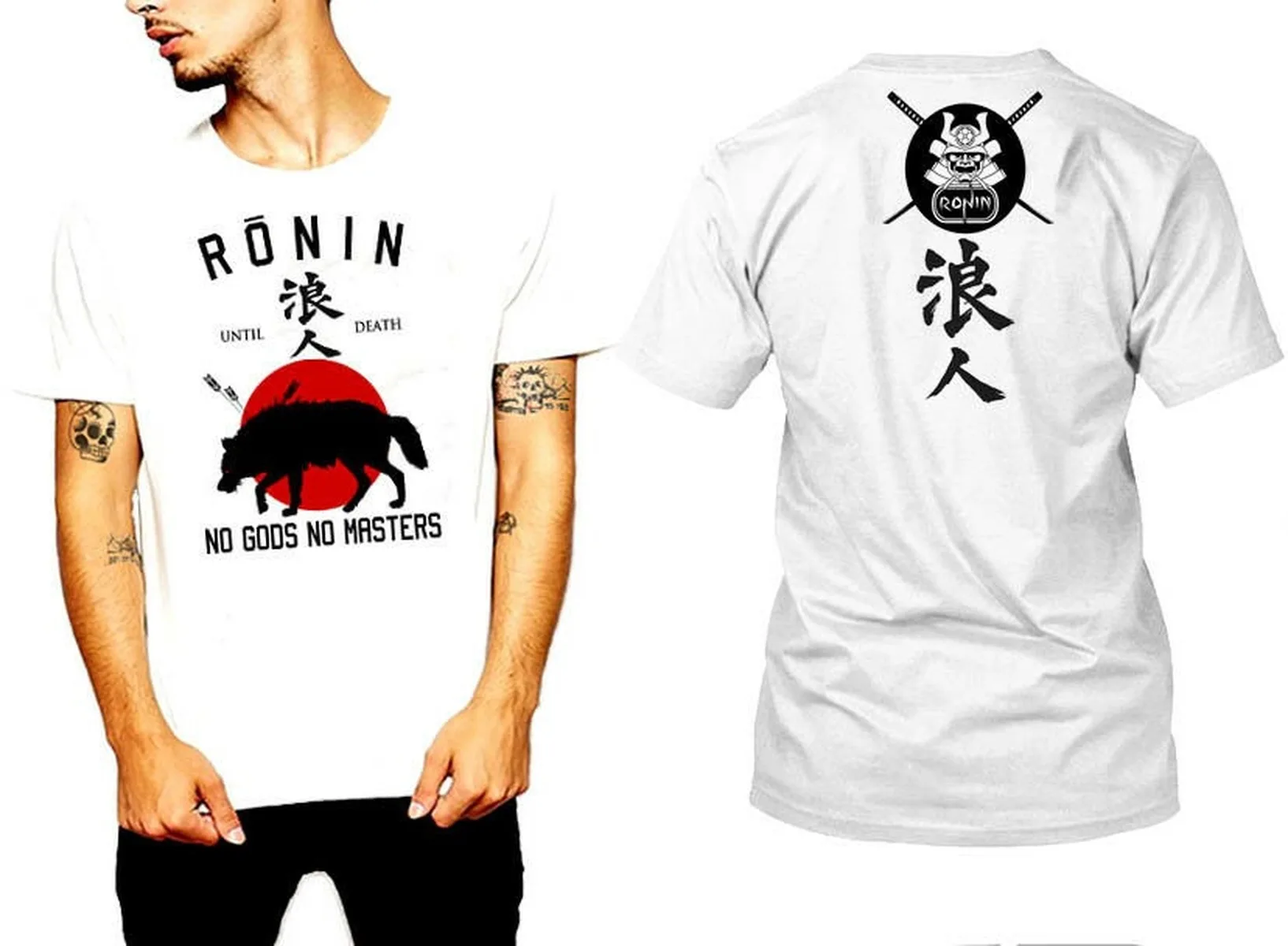 Футболка с самураем японский Shogun Assassins Bushido Warriors Ronin до смерти tee | Мужская одежда