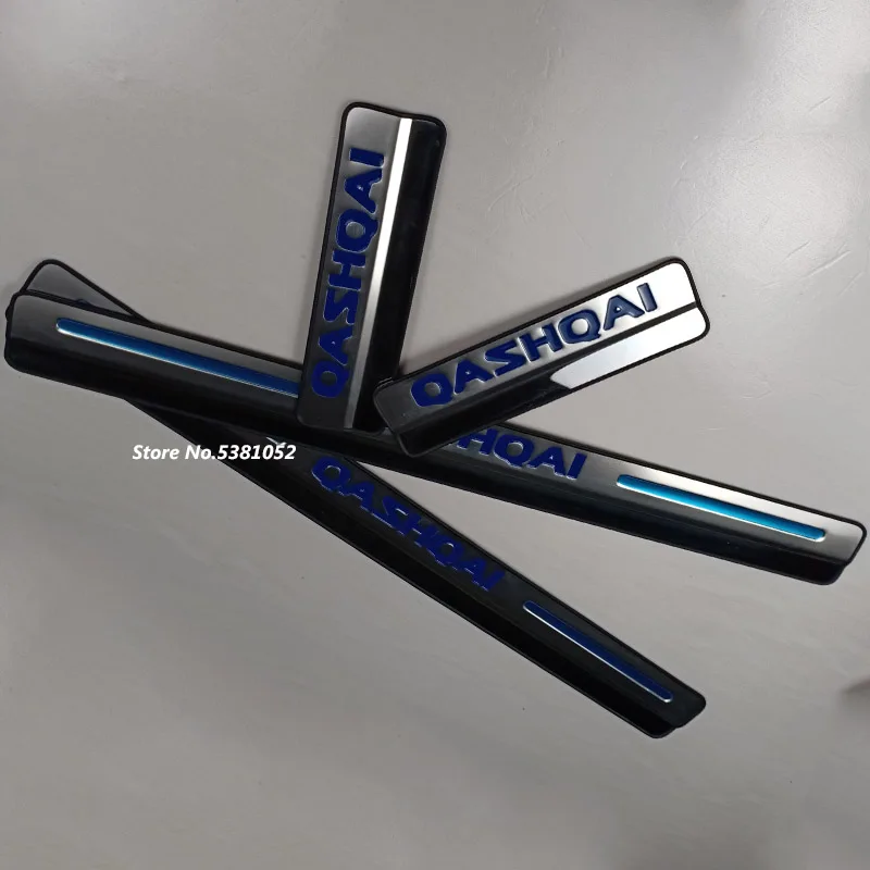 Аксессуары для Nissan Qashqai J11 2018 2019 2020 2017 2016 2015 Накладка на порог из нержавеющей стали