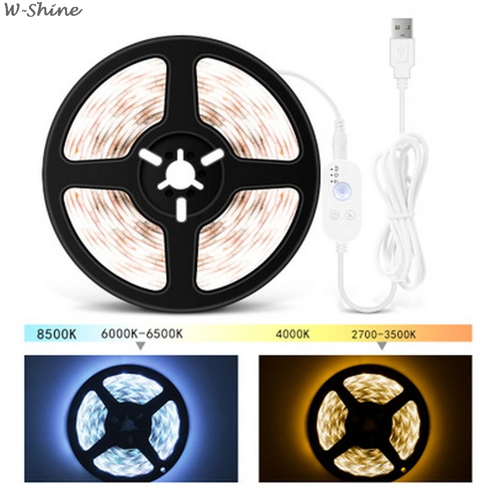 1/2/3 м Светодиодные ленты светильник с датчиком движения Сенсор USB