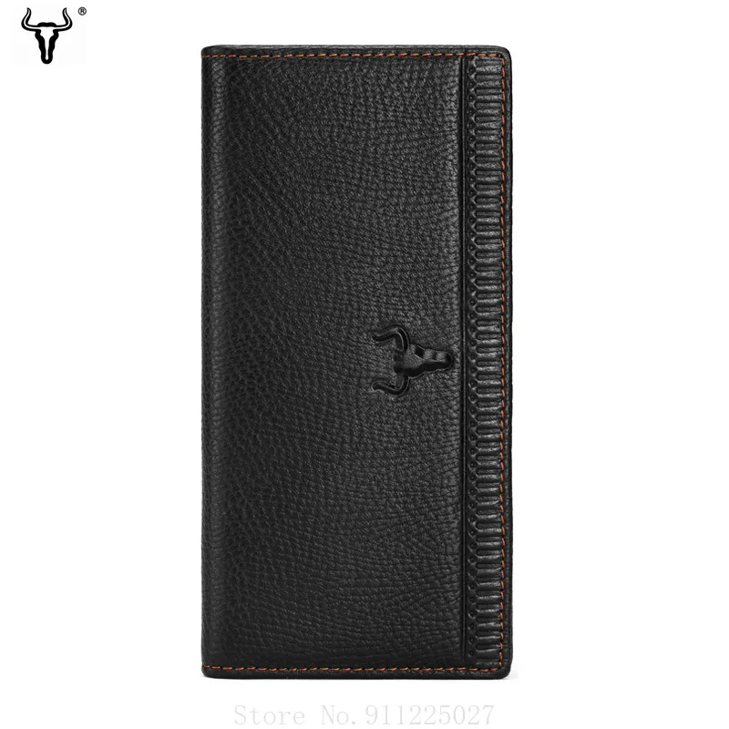 

Кошелек Xiaomi мужской из натуральной кожи, большой емкости, с отделением для карт, мобильный телефон