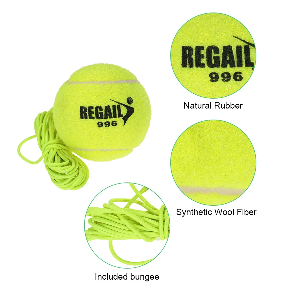 

Durable Tennis Balls Tennis Trainer with String Sparring Device Trainers Tennis Ball Sports Tournament Outdoor Fun Cricket Beach