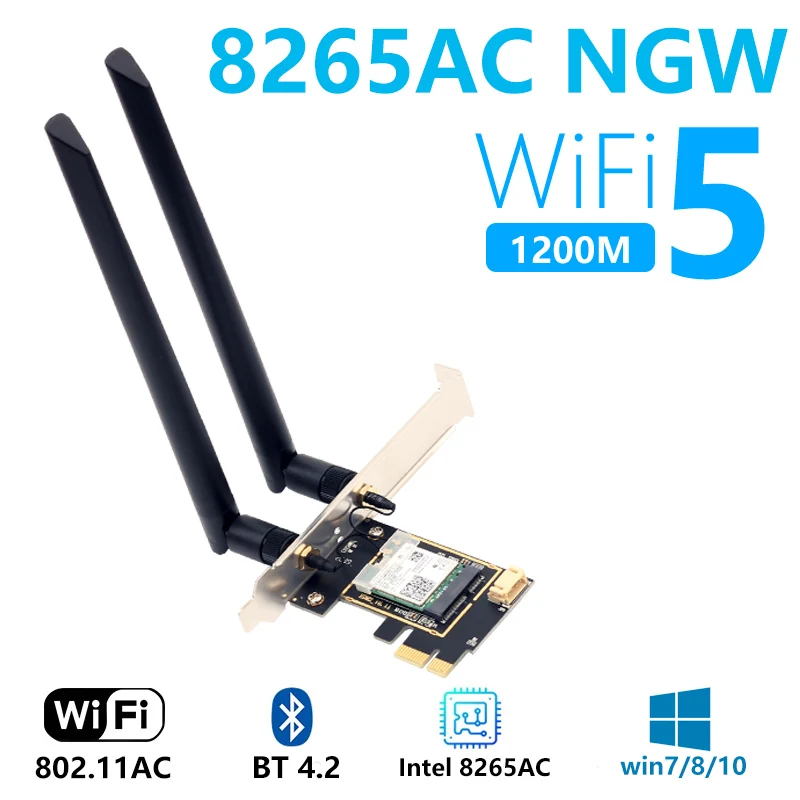 Трехдиапазонная беспроводная Wi Fi карта Intel AX210 AX200 8265AC 6E 802.11AX 5374M сетевая для