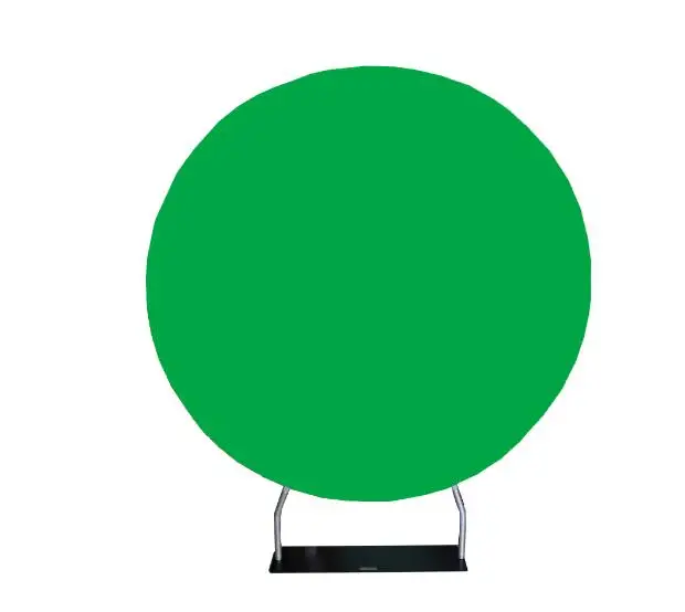 Green with white 7 футов круглый чехол для подушки на заказ с одной печатью с рамкой и подставкой для фотосъемки - Цвет: Green with white