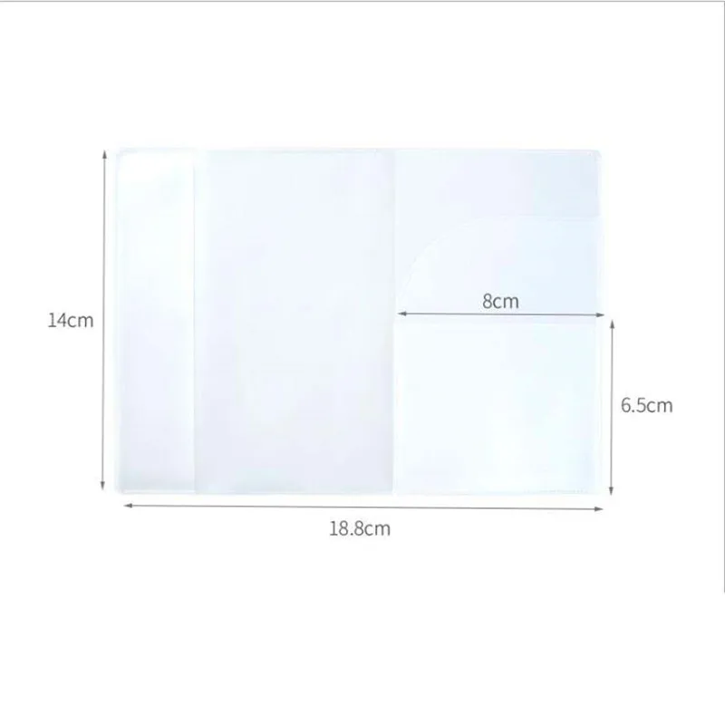 ПВХ путешествия Водонепроницаемый грязь с отделением для паспорта чехол-кошелек