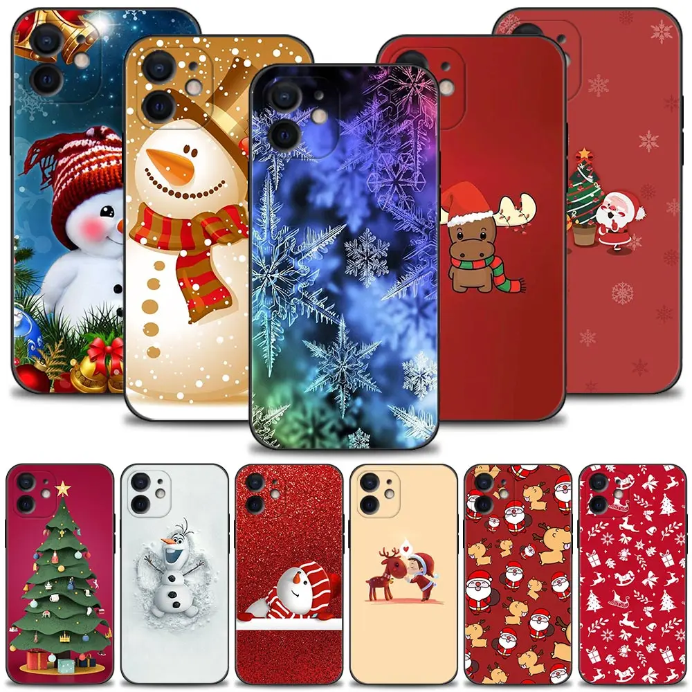 Чехол для телефона iPhone 13 12 11 Pro Max Mini XS XR X 8 7 6s 6 Plus Черный силиконовый чехол с