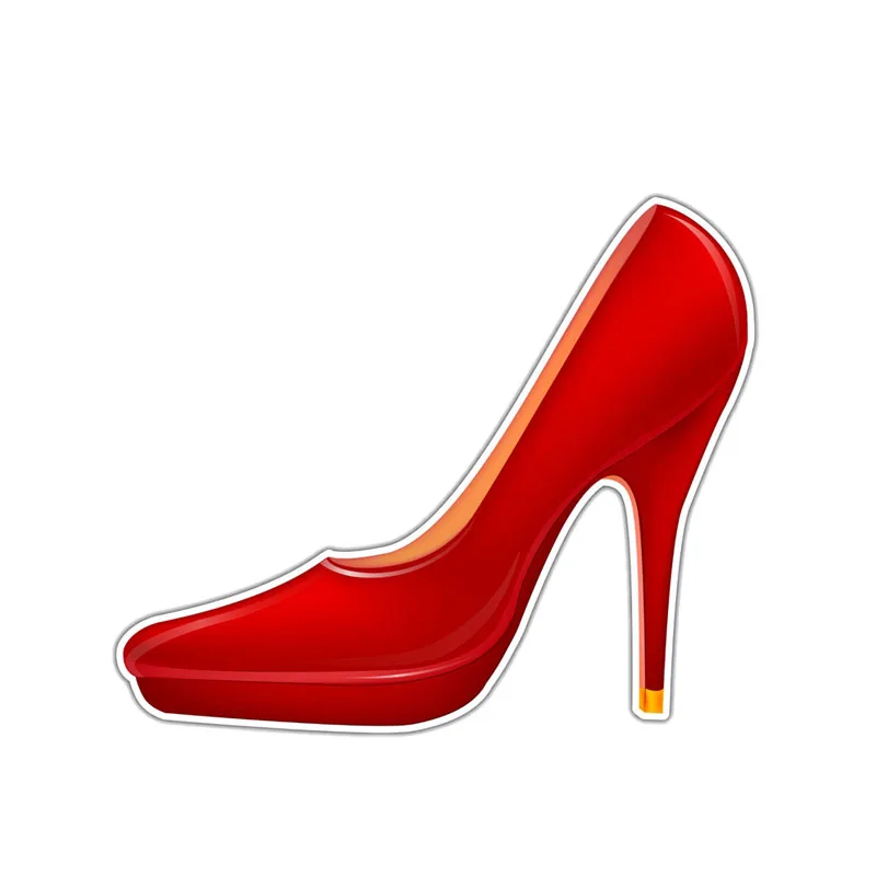 

15cm*13cm Fashion Fun Car Sticker Women High Heel Decorative PVC Decal Cover Scratch for Mitsubishi Lada Kia Mazda Opel
