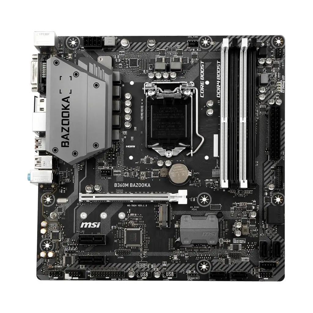 B360M BAZOOKA LGA 1151 (розетка H4) Intel®B360 mикро ATX|Материнские платы| |