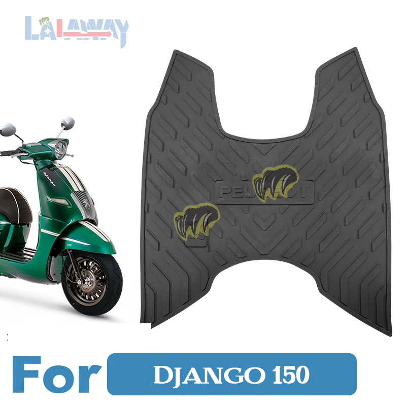 Scooter motosiklet paspaslar pedalı, PEUGEOT 150 için Django, kauçuk ayak patinaj ped zemin Mat halı