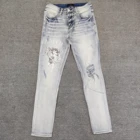 Джинсы мужские Стрейчевые в стиле хип-хоп с принтом ангела