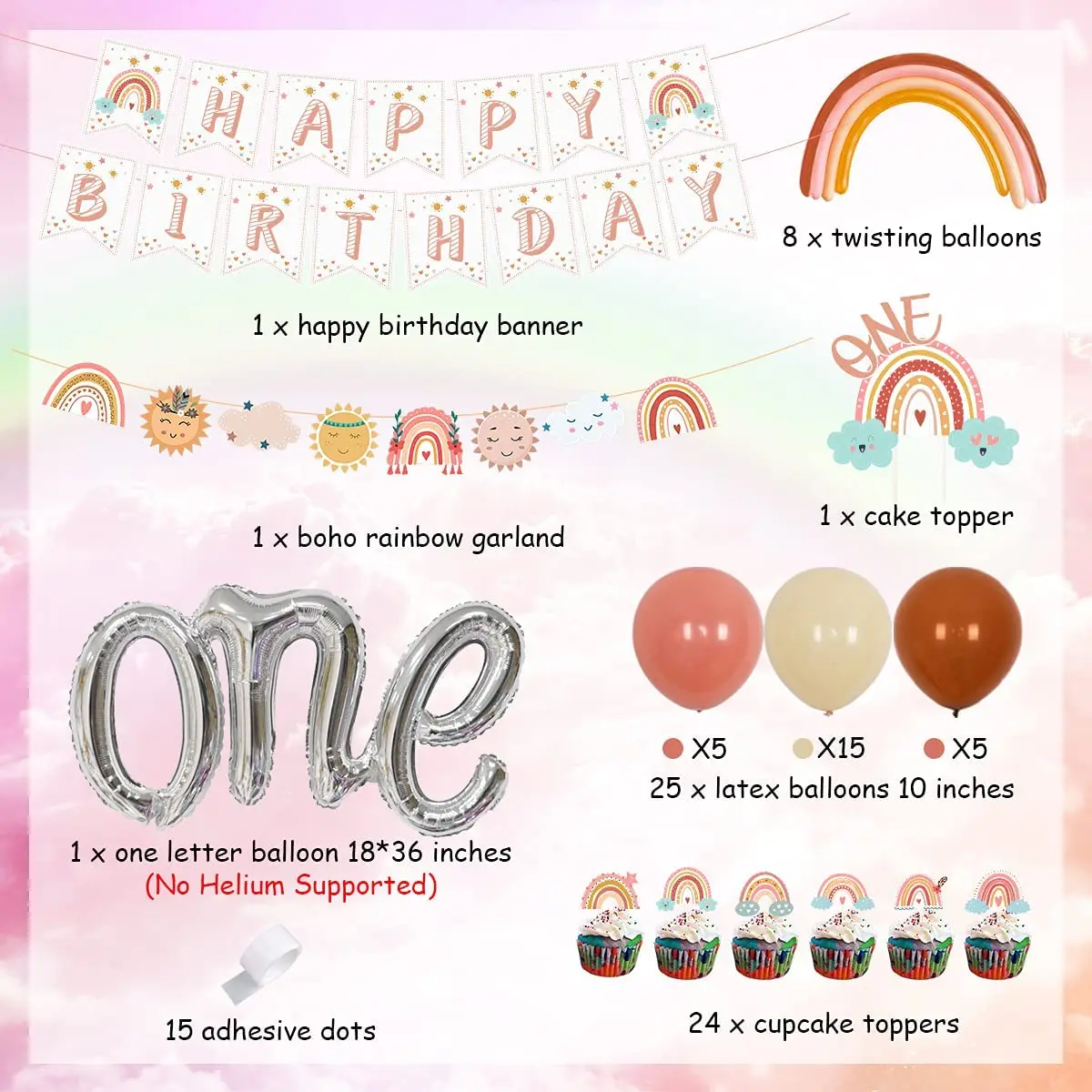 Дешево Набор радужных воздушных шаров в богемном стиле, баннер, топперы для торта, воздушный шар из фольги с надписью для девочек, украшение на 1-й д... Скидка Набор радужных воздушных шаров в богемном стиле, баннер, топперы для торта, воздушный шар из фольги с надписью для девочек, украшение на 1-й д...