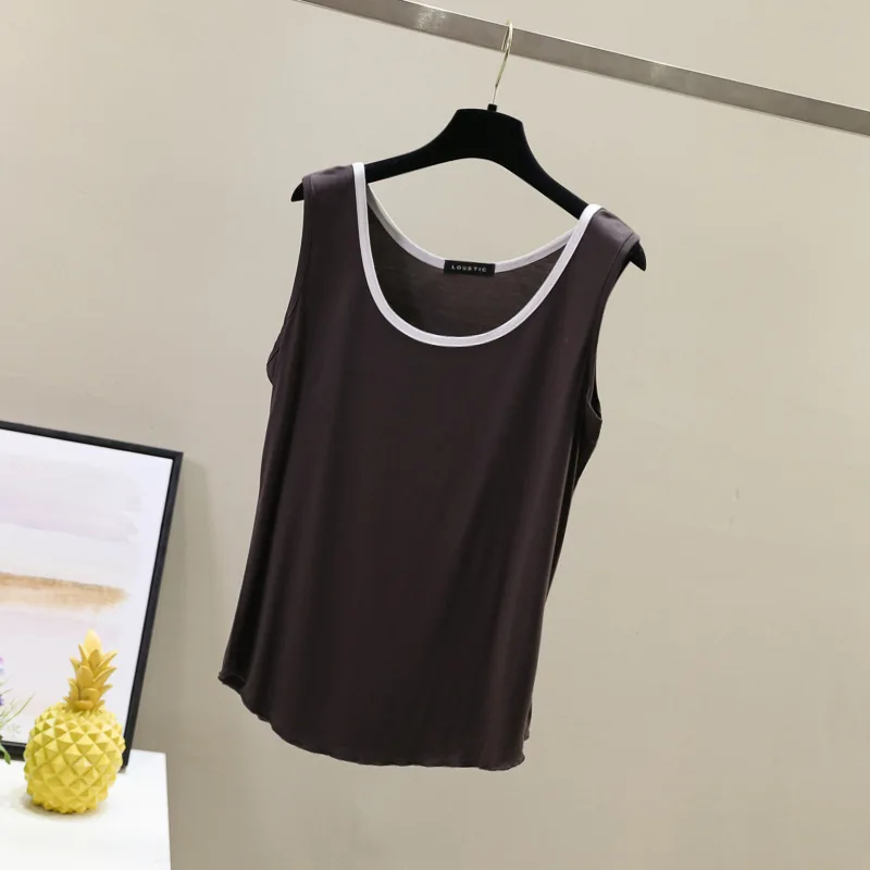 

2021 Summer New Product Knitted Camisole Slim Sexy Sleeveless Women Vest XHB7040
