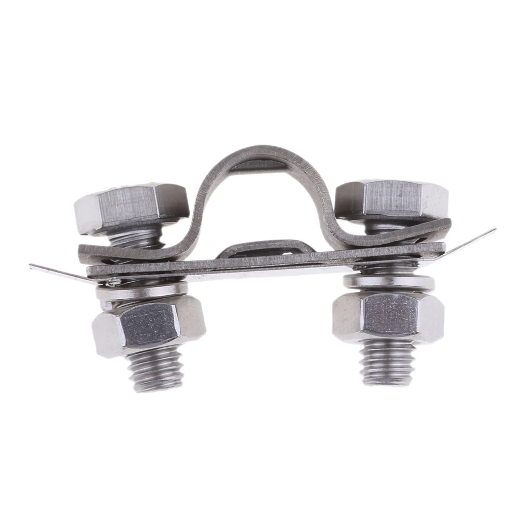 

2 Pieces 304 Stainless Steel Control Throttle Cable Clamp Replacement Boat Marine Hardware