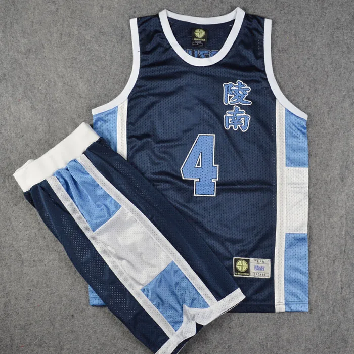 

Комплект одежды для игры в баскетбол Slam Dunk Ryonan High School No.4 Uozumi Jun жилет для косплея и шорты SD