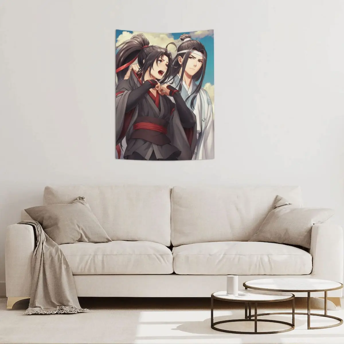 

Mo Dao Zu Shi The Untamed Tapestry Bohemian Wall Hanging MDZS Wei Wuxian Lan Wangji Room Decor Background Cloth Wall Tapestry