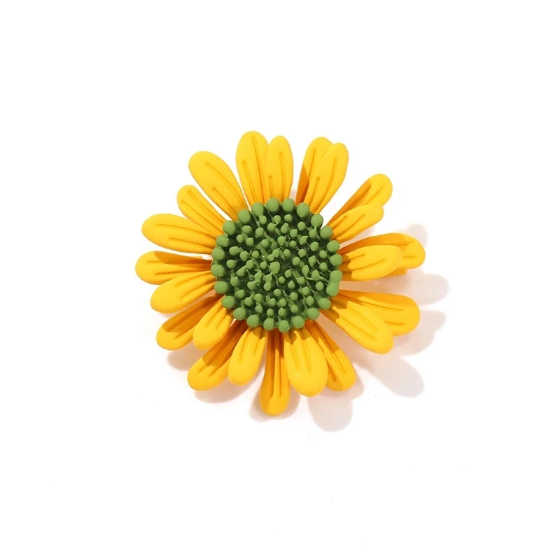

YPAY 2021 Fashion Yellow Sunflower Brooches For Women 2020 Delicacy Flower Brooch Pins Plant Jewelry Dropshipping