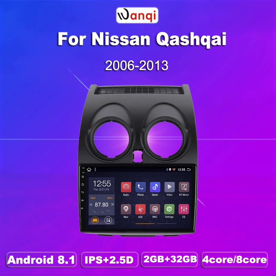2G ram 32G rom Android 8 1 автомобильный аудио плеер 9 дюймов для Nissan Qashqai 2006 2013 gps навигация с