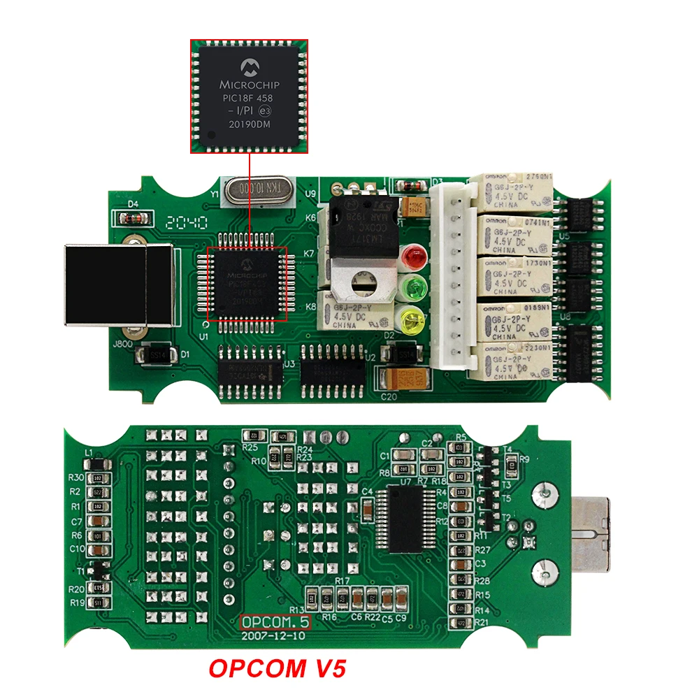 Для Opel OP COM 1 70 flash прошивка обновление диагностики автомобиля для OP-COM 95 PIC18F458 CAN BUS