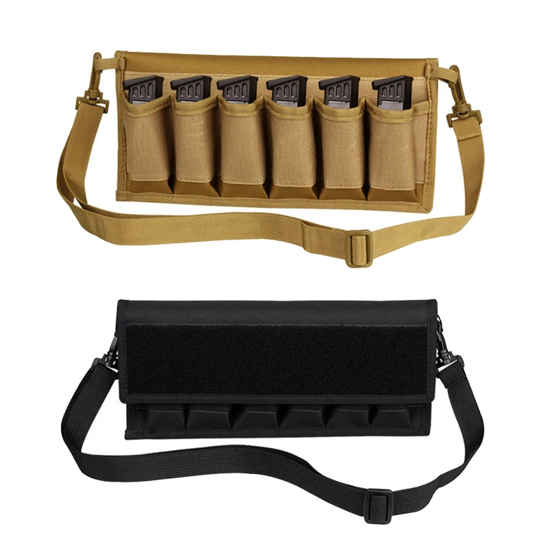 

Сумка для тактических магазинов Molle System, 6 раундов, 9 мм, 22 держателя для магазинов Glock 17 19 22 1911, подсумок для страйкбола