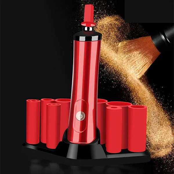 Red Style 1 Инструменты для чистки кистей для макияжа, электронный Спиннер, автоматический очиститель для женщин, товары для красоты - Цвет: Red Style 1