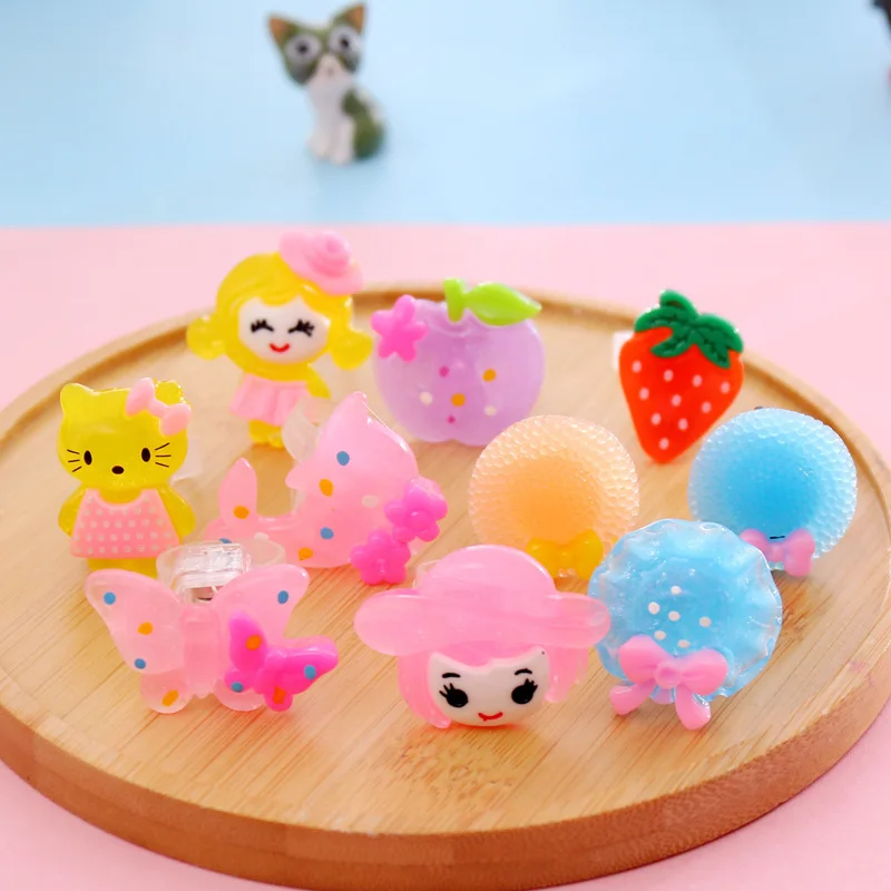 10 шт./компл. светящиеся кольца новые детские игрушки флэш-подарки светодиодный