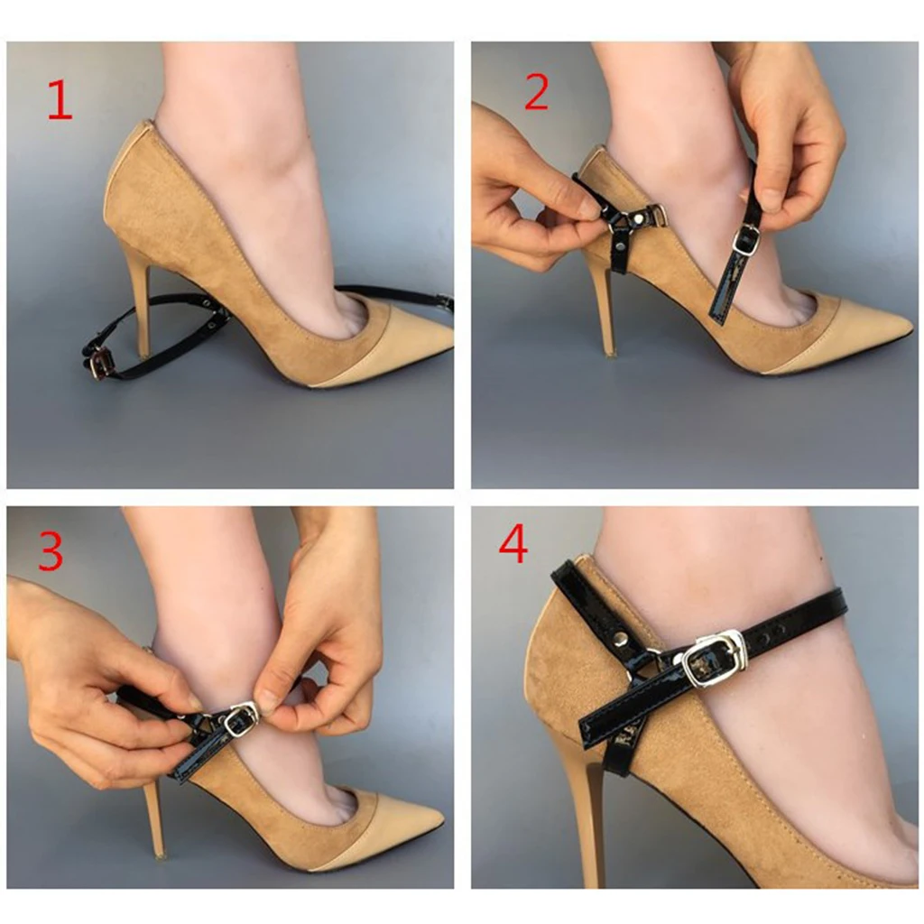 

1 Pair Ladies Detachable Shoe Straps Shoelace For Holding Heels Wedges Flats