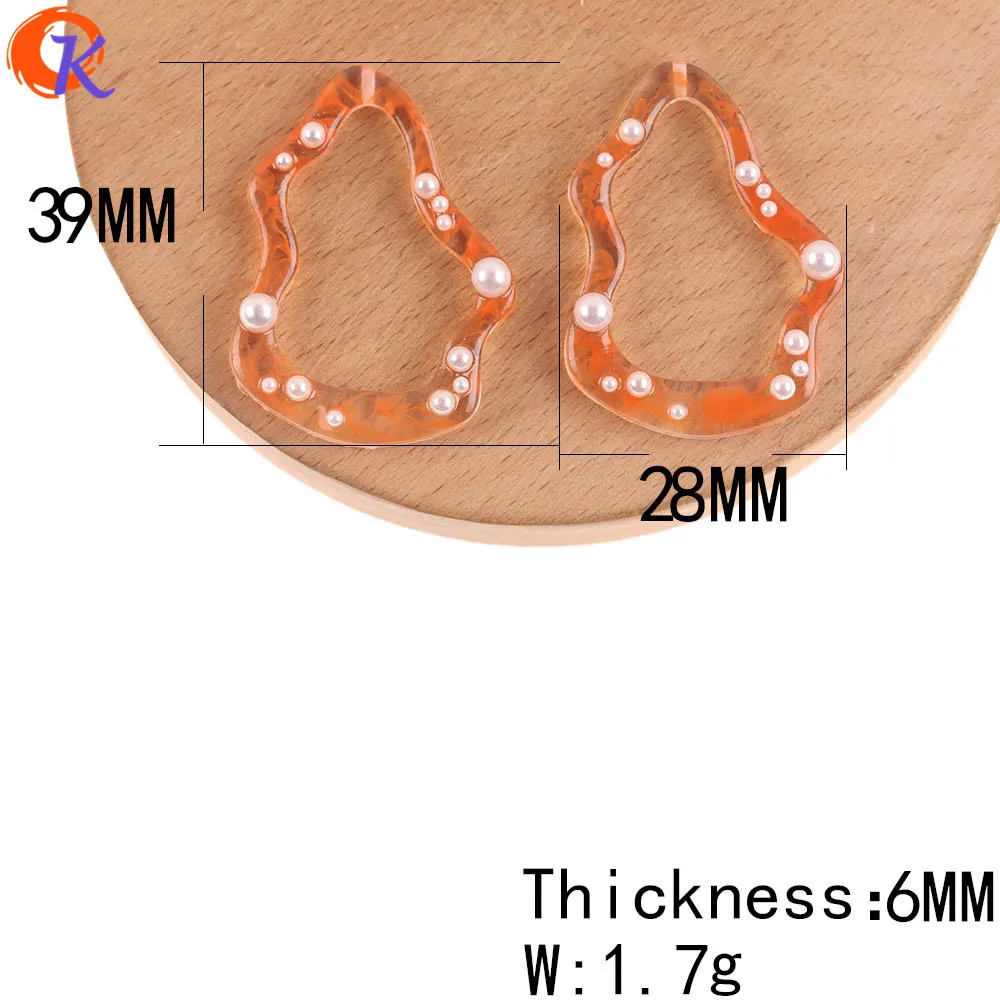 Сердечный дизайн 28*39 мм 40 шт. аксессуары для ювелирных изделий/DIY Смола бисера/имитация жемчуга/мрамор эффект бисера/ручной работы/серьги фурнитура