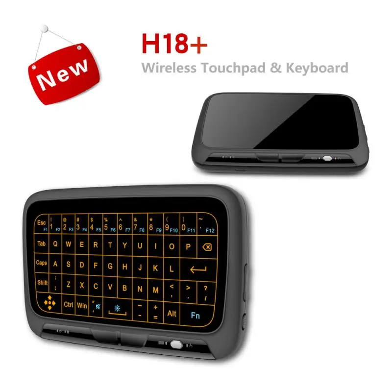 Мини клавиатура H18 + 2 4 ГГц USB Беспроводная сенсорная панель Usb Регулируемая