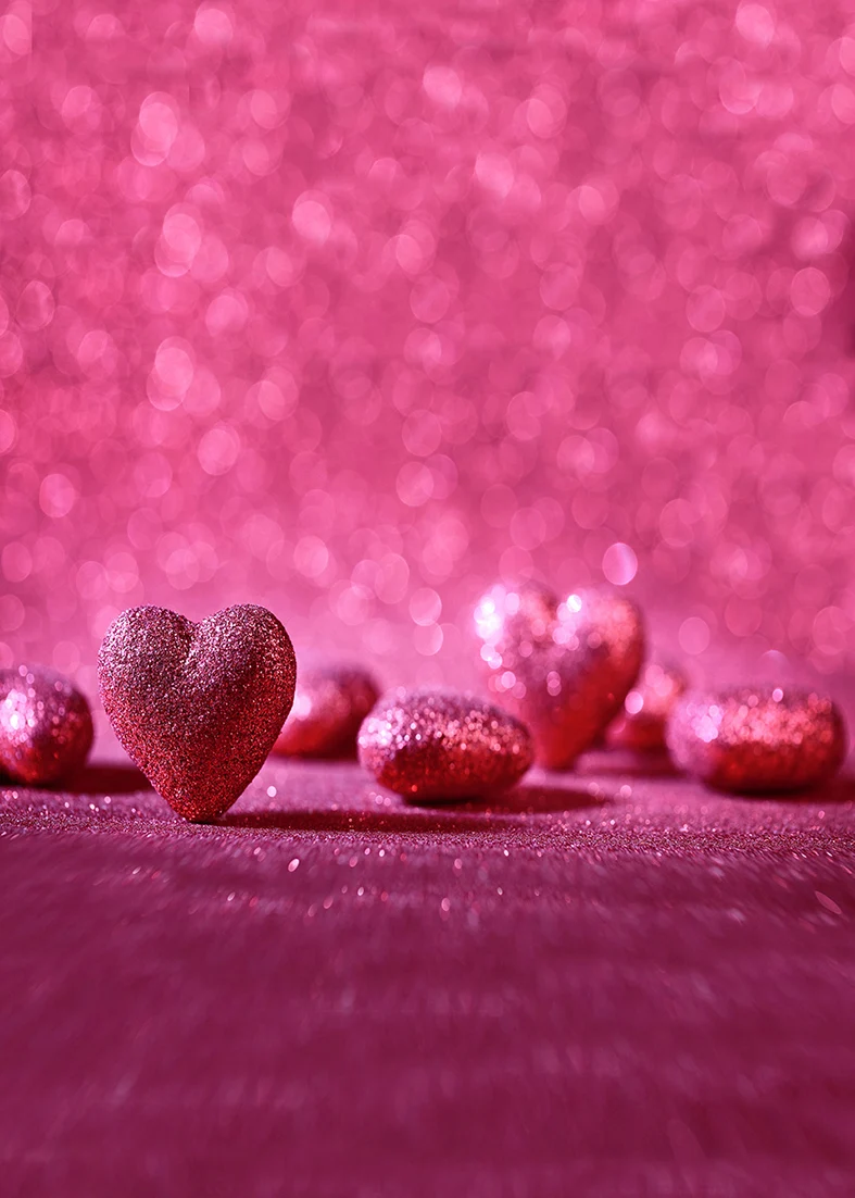 Фон для фотосъемки на День святого Валентина с текстурой дерева в форме сердца и