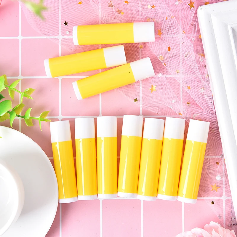 10 шт./лот модные контейнеры для бальзама губ прозрачные пустые пластиковые