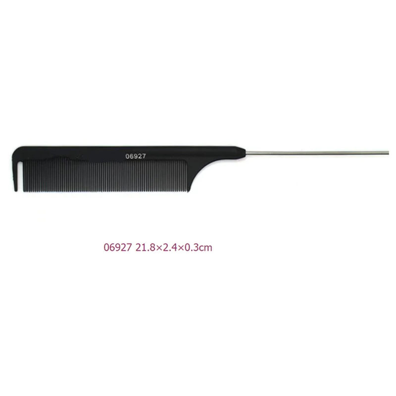 1 шт. Новая Профессиональная черная жесткая углеродная расческа для резки