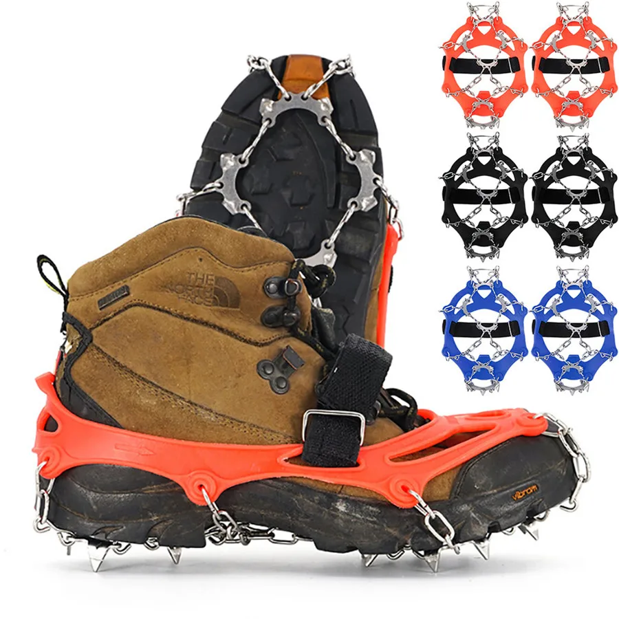 13 зуб спорт скалолазание Нескользящие кошки обувь крышка унисекс из нержавеющей