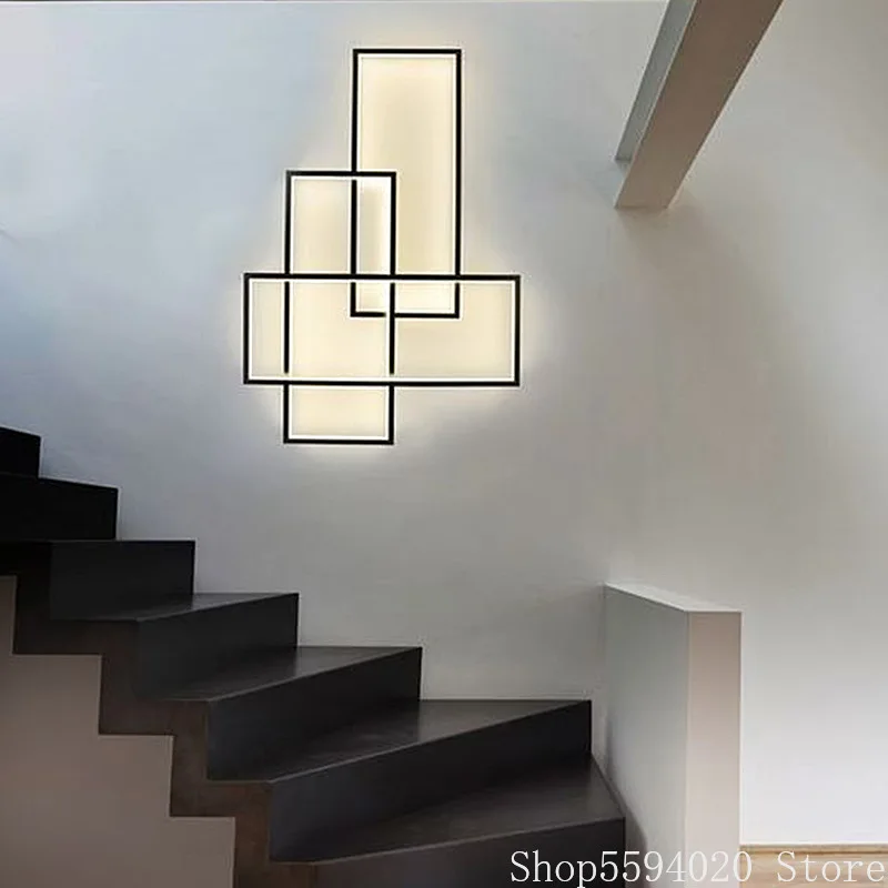 Геометрическая настенная лампа в скандинавском стиле креативный