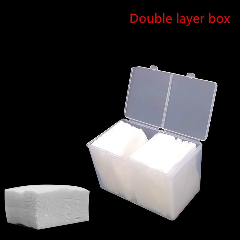 /Ватные палочки для макияжа/держатель хранения двухслойная коробка прозрачный