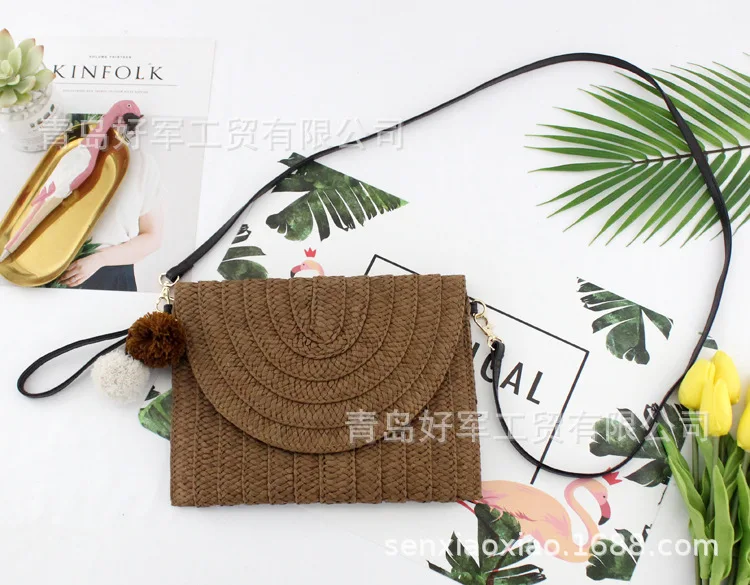 

Hand Bag One Shoulder Slant Paper Cursing Bag Casual Woven Women's Bag Designer Bags
