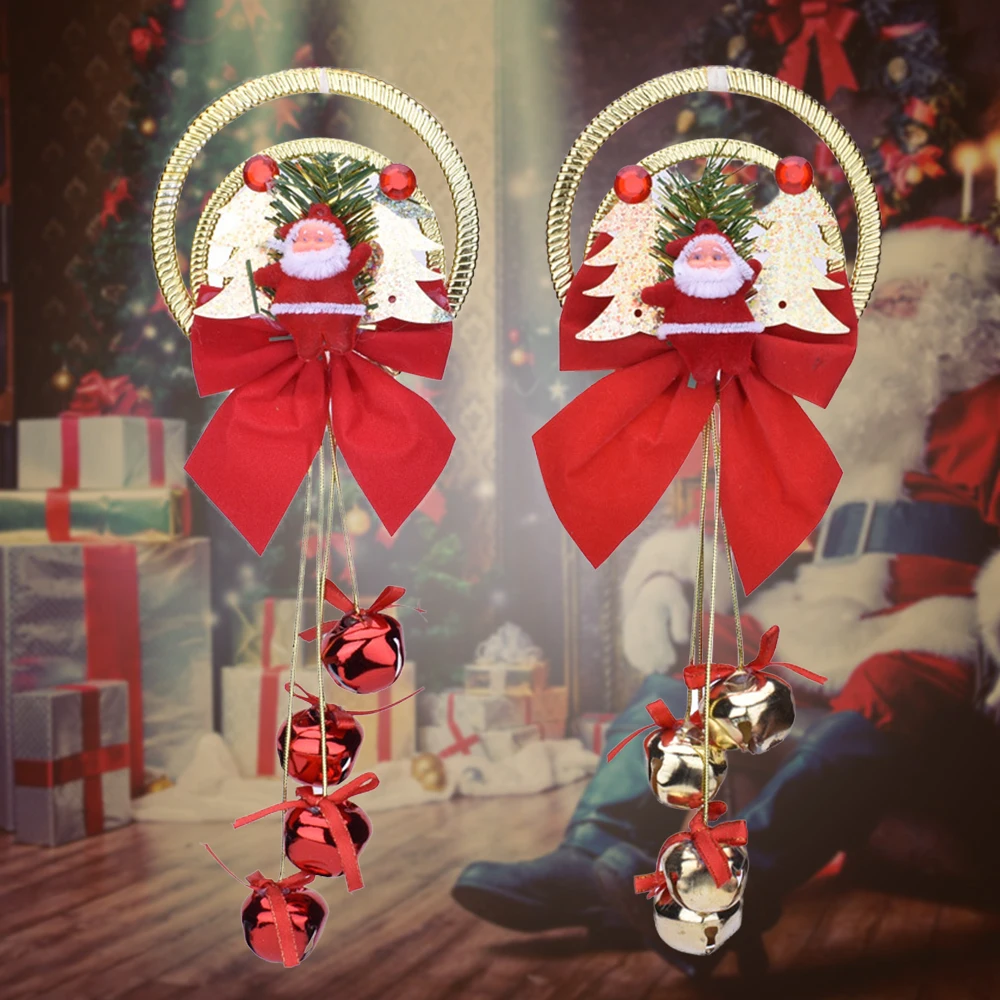 

Новогодние рождественские украшения DIY Рождественский подарок Санта Клаус колокольчик Рождественская елка кукла-подвеска украшения для д...