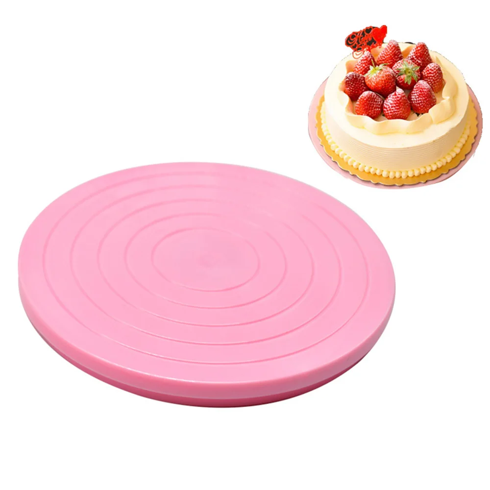 14cm Platform Revolving Decoration Rotating Cake Stand Baking Plate Turntable Decorating Tool Cookie Biscuits Decorati | Дом и сад