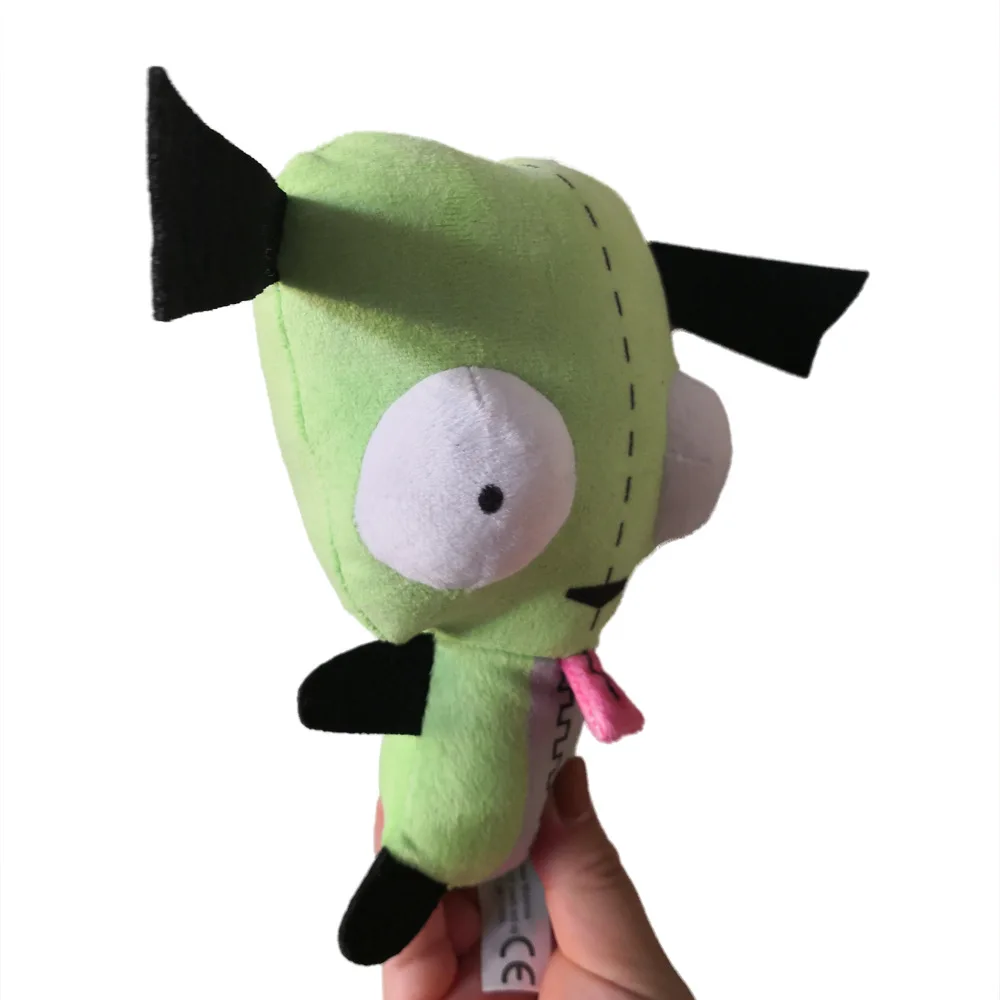 25 см 3D выпуклые глаза зеленый Alien Invader Zim собака мягкая плюшевая игрушка кукла для