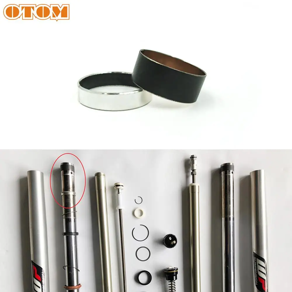 

OTOM 48mm Front Fork Bushings Bushing External Guide Rails Shock Absorption Maintenance Up & Down 1 Pair For KTM EXC HUSQVARNA