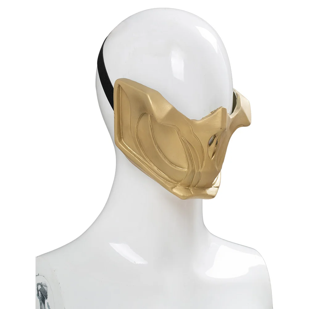 Косплей-маски Mortal 2021 Kombat Sub-Zero Scorpion шлем на половину лица из ПВХ реквизит для