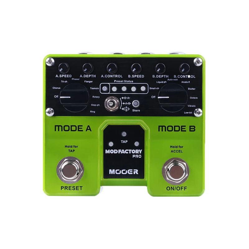 Mooer mod factor Pro compound modulation, electric guitar single piece effector. Sampling rate: 44.1k，precision: 24bit