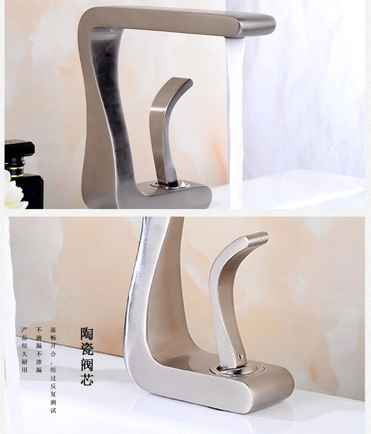 

Folding Kitchen Faucet Stretchable Swing Arm Brushed Single Hole Single Handle Deck Mounted Cold & Hot Kitchen Sink Faucet