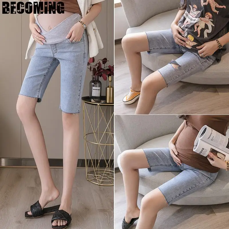 Женские брюки на шнурке повседневные спортивные джинсовые с эластичным поясом