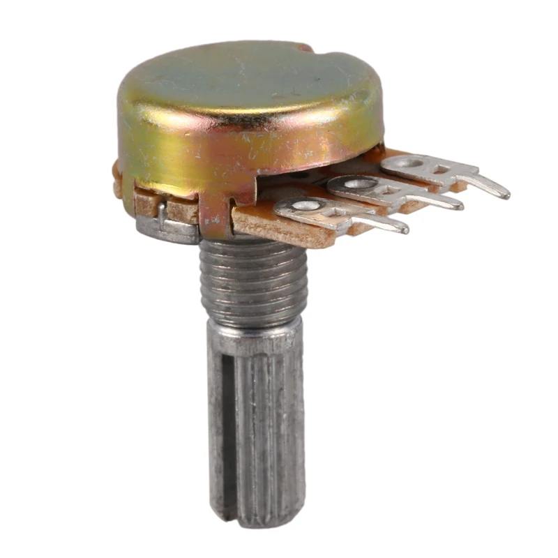 Один линейный тип 3 клеммы вращающийся конический потенциометр 20K Ohm 5