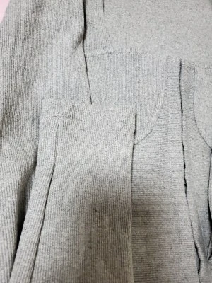 Женский свитер с квадратным воротником DEAT корейский тонкий однотонный вязаный